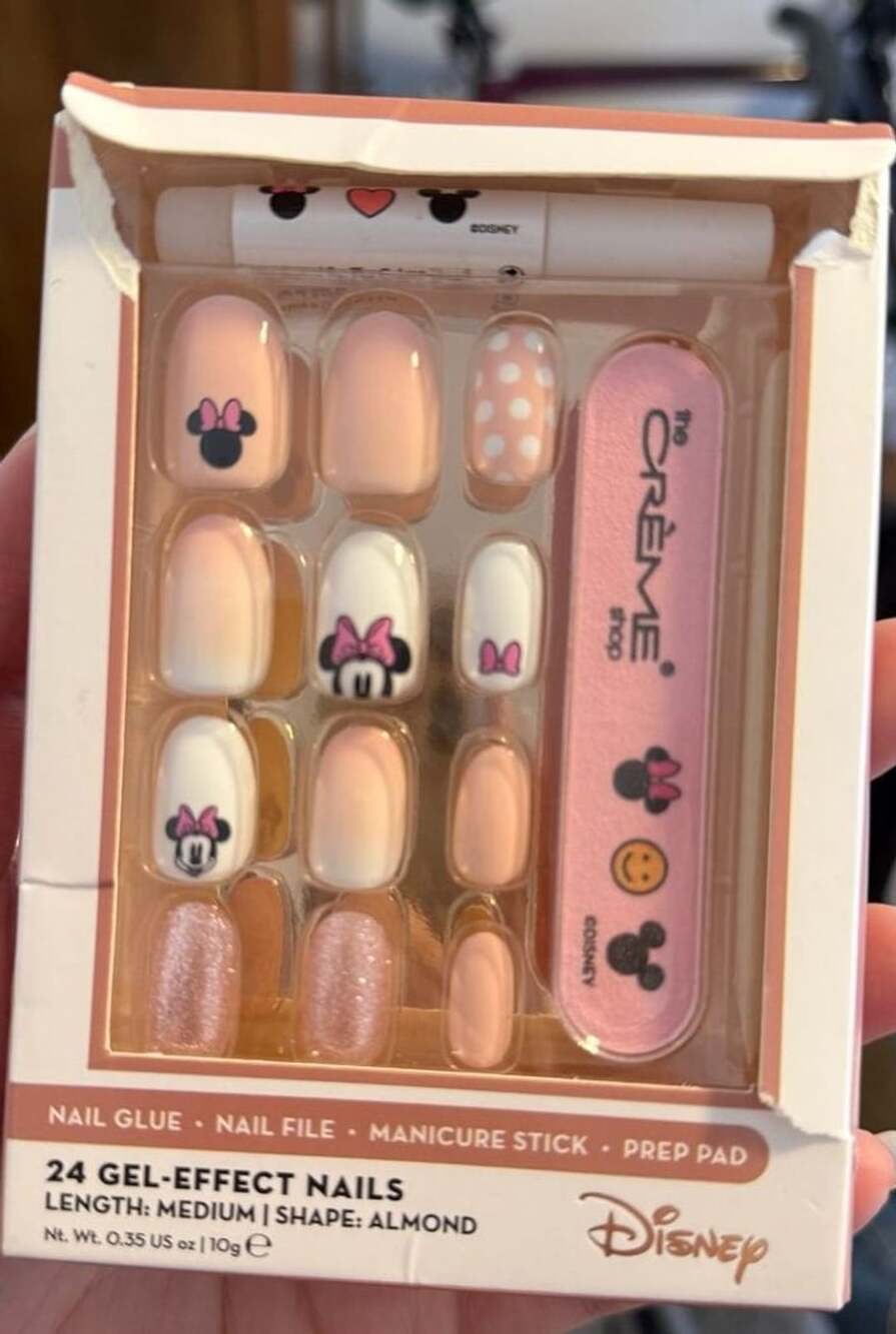 The Crème Shop Disney Minnie Mouse Gel-Effect Press-On Nails Medium Almond